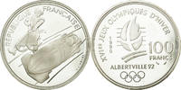 Frankreich 100 Francs Münze, STGL, Silber, KM:981, Gadoury:7 -