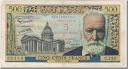Frankreich 5 Nouveaux Francs on 500 Francs 5 NF 1959-1965 ''Victor Hugo'' -