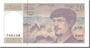 Frankreich 20 Francs 20 F 1980-1997 ''Debussy'', UNZ, Fayette:66bis.5 -