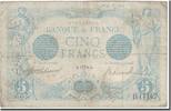 Frankreich 5 Francs 5 F 1912-1917 ''Bleu'', 1916-04-01, S, Fayette:2.38, KM:70 -