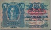 Österreich 20 Kronen Geldschein, 1913-01-02, KM:14, SS -