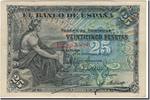 Spanien 25 Pesetas Geldschein, 1906-09-24, KM:57a, SS -