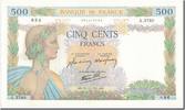 Frankreich 500 Francs 500 F 1940-1944 ''La Paix'', 1941-10-30, UNZ- -