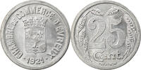 Frankreich 25 Centimes Münze, Chambre de Commerce, Evreux, UNZ+ -