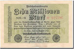 Deutschland 10 Millionen Mark Geldschein, KM:106a, VZ -