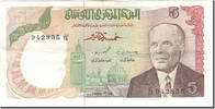 Tunesien 5 Dinars Geldschein, 1980-10-15, KM:75, SS -