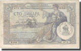 Jugoslawien 100 Dinara Geldschein, KM:R13b, S+ -