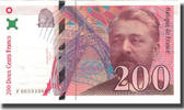Frankreich 200 Francs Eiffel, SS+, Fayette:75.1, KM:159a -