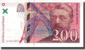 Frankreich 200 Francs Eiffel, VZ, Fayette:75.1, KM:159a -