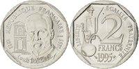 Frankreich 2 Francs Münze, STGL, Nickel, KM:1119, Gadoury:549 -