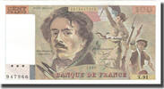 Frankreich 100 Francs Delacroix, VZ, Fayette:69.9, KM:154b -
