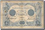 Frankreich 5 Francs Geldschein, 5 F 1912-1917 ''Bleu'' -