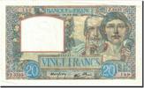 Frankreich 20 Francs Geldschein, 1941-04-03, VZ, Fayette:12.13, KM:92b -