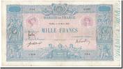 Frankreich 1000 Francs Geldschein, 1 000 F 1889-1926 ''Bleu et Rose'' -