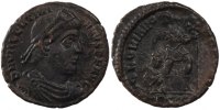 Nummus Münze, Valentinian I, Siscia, SS+, Kupfer, Cohen:12 -