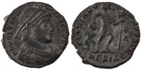 Nummus Münze, Valentinian I, Siscia, VZ, Kupfer, Cohen:12 -