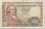 Spanien 100 Pesetas Geldschein, 1948-05-02, KM:137a, SS -