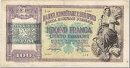 Albania 100 Franga Geldschein, Undated (1945), KM:14, SS -