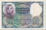 Spanien 50 Pesetas Geldschein, 1931-04-25, KM:82, SS -