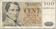 Belgien 100 Francs Geldschein, 1959-08-04, KM:129c, S -