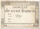 Frankreich 100 Francs Chibout, 1795-01-07, SS, KM:A78 -