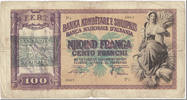 Albania 100 Franga Geldschein, Undated (1940), KM:14, SGE -