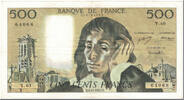 Frankreich 500 Francs Pascal, 1973-12-06, SS, Fayette:71.10, KM:156b -