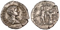 Denarius Geta, Silber, SS+, Cohen:157 -