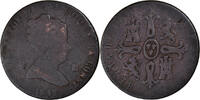 Spanien 8 Maravedis Münze, Isabel II, Segovia, S, Kupfer, KM:531.3 -