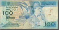 Portugal 100 Escudos 1986 Geldschein, 1986-10-16, KM:179a, S