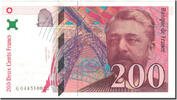 Frankreich 200 Francs Eiffel, UNZ, Fayette:75.04b, KM:159b -