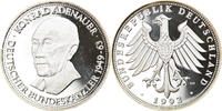 Deutschland betaalpenning Token, Konrad Adenauer, Politics, Society, War, UNZ+, Silber -