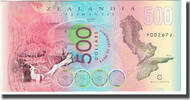 Australien 500 Dollars Geldschein, ZEALANDIA TASMANTIS LORD HOWE ISLAND -