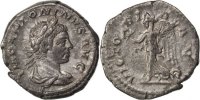 Denarius Münze, Elagabalus, Roma, SS+, Silber, Cohen:304 -