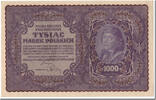 Polen 1000 Marek Geldschein, 1919-08-23, KM:29, SS+ -