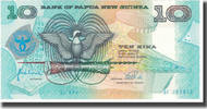 Papua New Guinea 10 Kina Geldschein, KM:17a, UNZ -