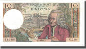 Frankreich 10 Francs Voltaire, 1972-02-03, UNZ-, Fayette:62.54, KM:147d -