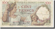 Frankreich 100 Francs 1940-10-24, SS, Fayette:26.26, KM:94 -