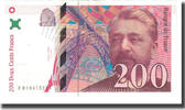 Frankreich 200 Francs Eiffel, VZ, Fayette:75.02, KM:159a -