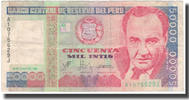 Peru 50,000 Intis Geldschein, 1988-06-28, KM:142, S -