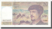 Frankreich 20 Francs Debussy, 1993, UNZ-, Fayette:66 bis.4, KM:151h -