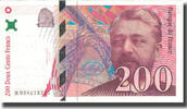 Frankreich 200 Francs Eiffel, 1996, VZ, Fayette:75.03a, KM:159a -