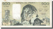 Frankreich 500 Francs Pascal, 1982-08-05, S, Fayette:71.27, KM:156e -