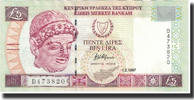 Zypern 5 Pounds Geldschein, 1997-02-01, KM:58, UNZ -
