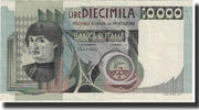 Italien 10,000 Lire Geldschein, KM:106a, VZ -