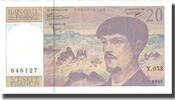Frankreich 20 Francs Debussy, VZ, Fayette:66 ter.2, KM:151i -