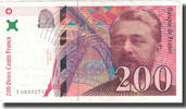Frankreich 200 Francs Eiffel, VZ, Fayette:75.1, KM:159a -