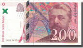 Frankreich 200 Francs Eiffel, SS, Fayette:75.3a, KM:159b -