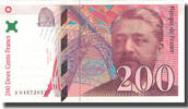 Frankreich 200 Francs Eiffel, VZ, Fayette:75.3b, KM:159b -
