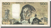 Frankreich 500 Francs Pascal, 1970-01-08, SGE+, Fayette:71.5, KM:156a -